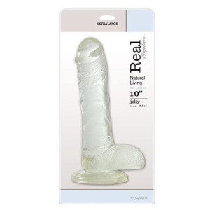 Dildo-fallo Jelly Real Rapture Clear 10""""""""""""""""""""""""""""""""