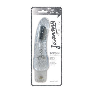 Wibrator-vibrator Jammy Jelly Bursty Glitter Clear