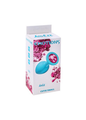 Plug-Anal Plug Emotions Cutie Small Turquoise pink crystal