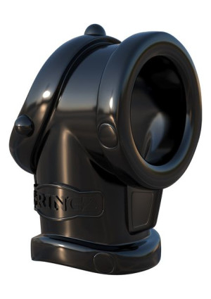 Cock Pipe With Ball Stretcher Black