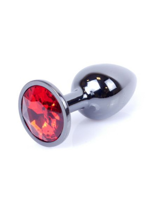 Plug-Jewellery Dark Silver PLUG- Red