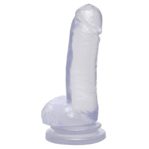 8 Inch Dong with Suction Cup Transparent