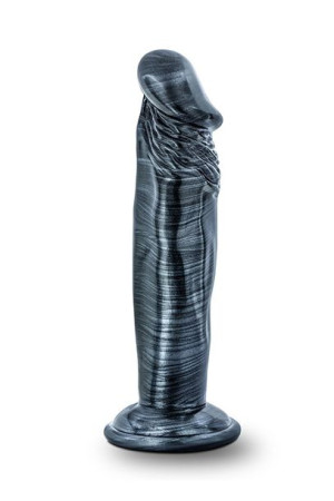 Jet Ebony 6inch Dildo Ebony Metallic