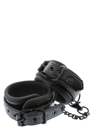 Blaze Ankle Cuff Croco Black