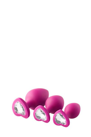 Flirts Anal Training Kit Gem Stone Pink