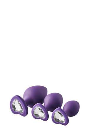 Flirts Anal Training Kit Gem Stone Purple