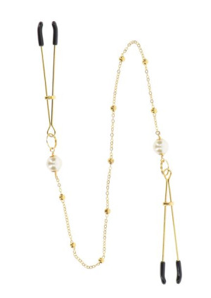 Tweezers Pearl & Deluxe Chain Gold