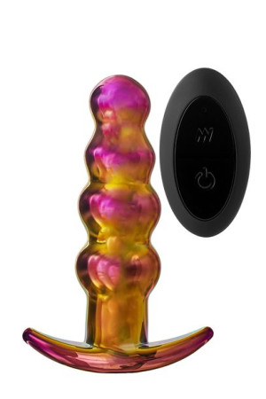 Glamour Glass Remote Vibe Beaded Plug