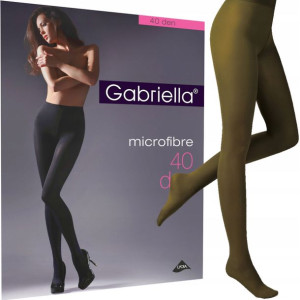 Gabriella Rajstopy Microfibre 40 Den 2-s Khaki