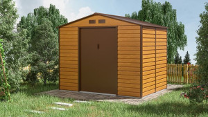 Domek Na Narzędzia Montreal 9x6 Oak Brown