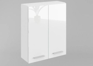 Szafka łazienkowa wisząca W16 60x100cm biał połysk