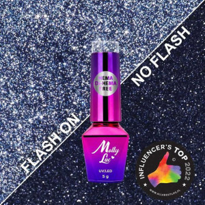 Lakier hybrydowy MollyLac Flashing Lights Intensity HEMA i Di-HEMA free 5 g