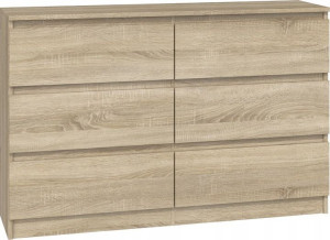 KOMODA DO SYPIALNI SALONU M6 120x30x77 cm solidna