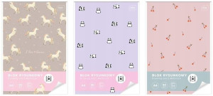 Blok rysunkowy A4/50K UV Cute Girl (5szt)