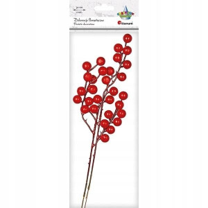 Gałązki jarzębiny 85x320mm czerwone 2szt