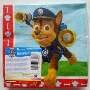 Serwetki PSI PATROL 30 szt. 33x33cm dwuwarstwowe