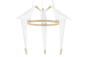 Lampa wisząca LORO 3 złota