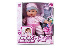 Lalka Natalia Bobas Z Nosidełkiem 22644