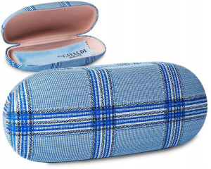 Klasyczne etui na okulary w modną kratę — Cavaldi