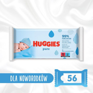 Chusteczki nawilżane HUGGIES Pure 56 szt