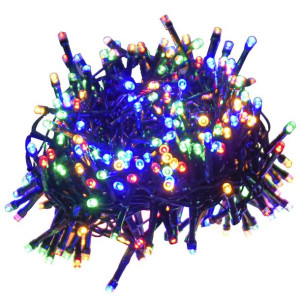 Lampki LED, 3000 diod, gęsto rozmieszczone, kolorowe, 65 m, PVC