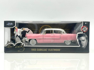 Cadillac - Fleetwood + Elvis Presley Figure Jada 1:24