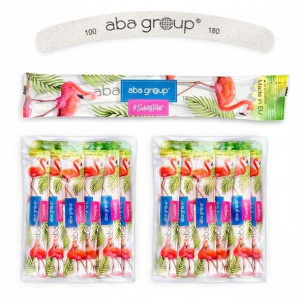 50x Aba Group Pilnik paznokci SLIM BANAN 100/180