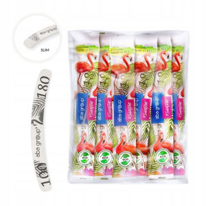 10x Aba Group Pilnik paznokci SLIM BANAN 100/180