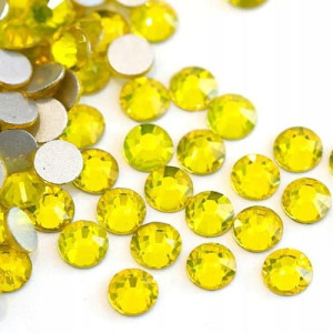 50x Cyrkonie szklane szlifowane Citrine SS3 KK