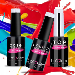 La'Kier 2+1 gratis baza top lakier hybrydowy