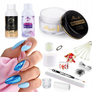 Zestaw akrylowy Molly Lac proszek akryl CLEAR 15g
