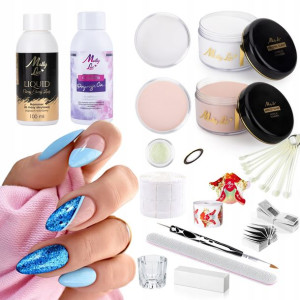 Zestaw do paznokci Molly Lac 2x akryl puder 30g