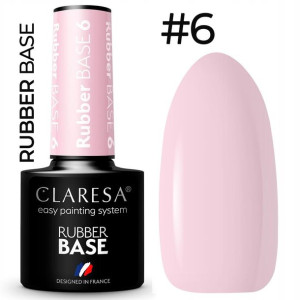 Claresa lakier hybrydowy BAZA RUBBER 6 base baza k