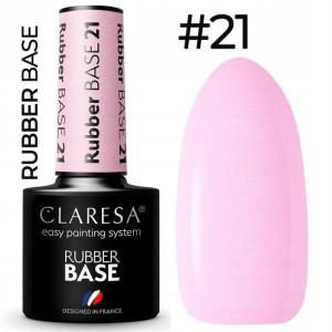 Claresa lakier hybrydowy BAZA RUBBER 21 base baza