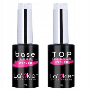 La'kier Rubber Baza + Top No Wipe zestaw do hybryd