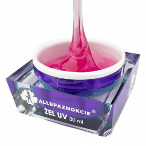 Żel uv do paznokci budujący JELLY Pink Glass 30ml