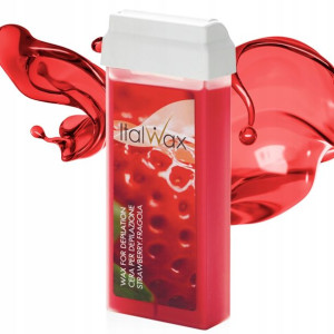 ItalWax wosk w rolce do depilacji NOGI truskawka