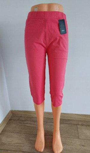 Letnie Spodenki Rybaczki Damskie Różowe 4XL