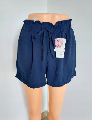 Paperbag Krótkie Spodenki Shorty Lato Granat 4XL