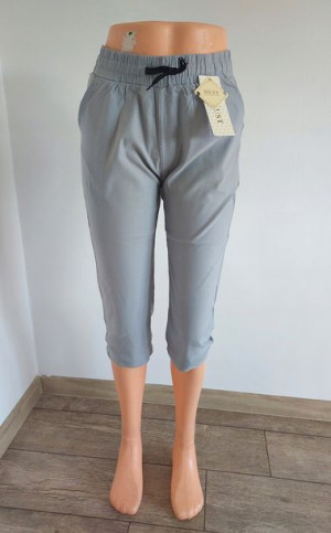 Damskie Elastyczne Rybaczki Szare 2XL 3XL