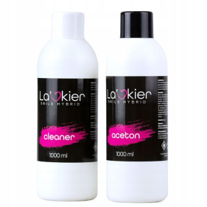 La'kier Zestaw płynów hybryd Aceton Cleaner 1000