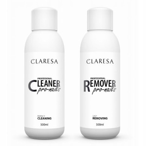 Claresa Pro Nails Cleaner 500ml + Remover 500ml