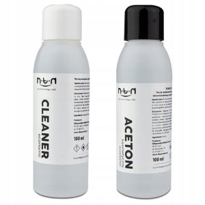 Zestaw płynów do paznokci 2x100ml CLEANER + ACETON