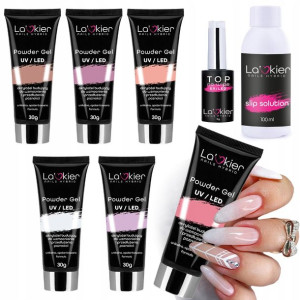 Akrylożel La'kier 4+4 Gratis flexy 30 acrylgel top