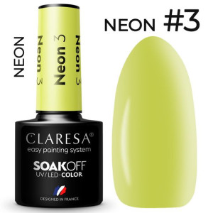 Claresa neon 3 kolorowy lakier hybrydowy 5g