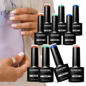 6+4 gratis Lakiery hybrydowe do paznokci SUNONE