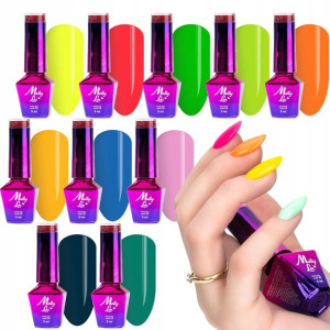 6+4 gratis Lakiery hybrydowe do paznokci Molly Lac