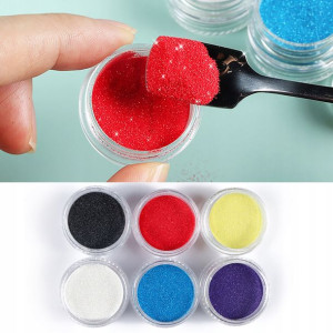 Efekty kolorowe do zdobień błyszczące glittery DIY