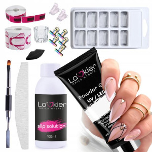 Zestaw budujący POWDER GEL La'kier akrylożel CLEAR