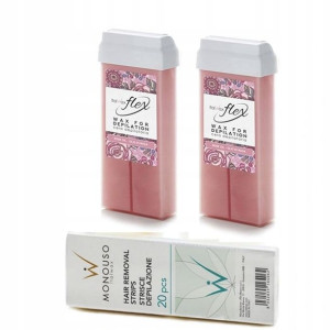 Depilacja 2x wosk ItalWax ROSE FLEX plus GRATIS pa